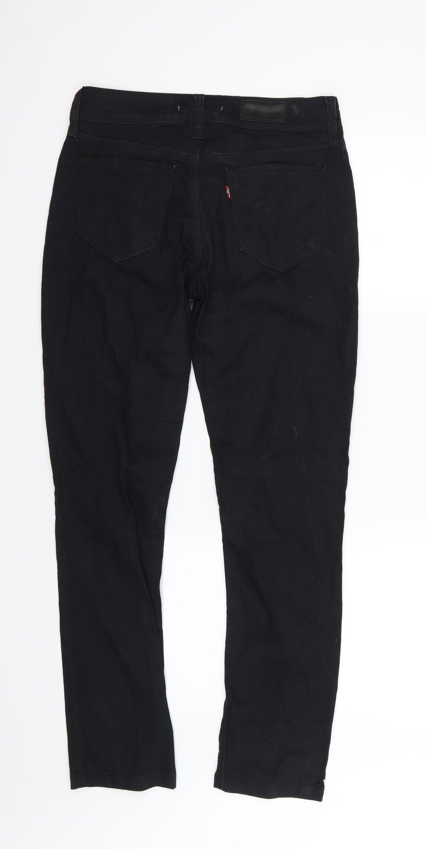 Levi's Mens Black  Denim Straight Jeans Size 30 L32 in