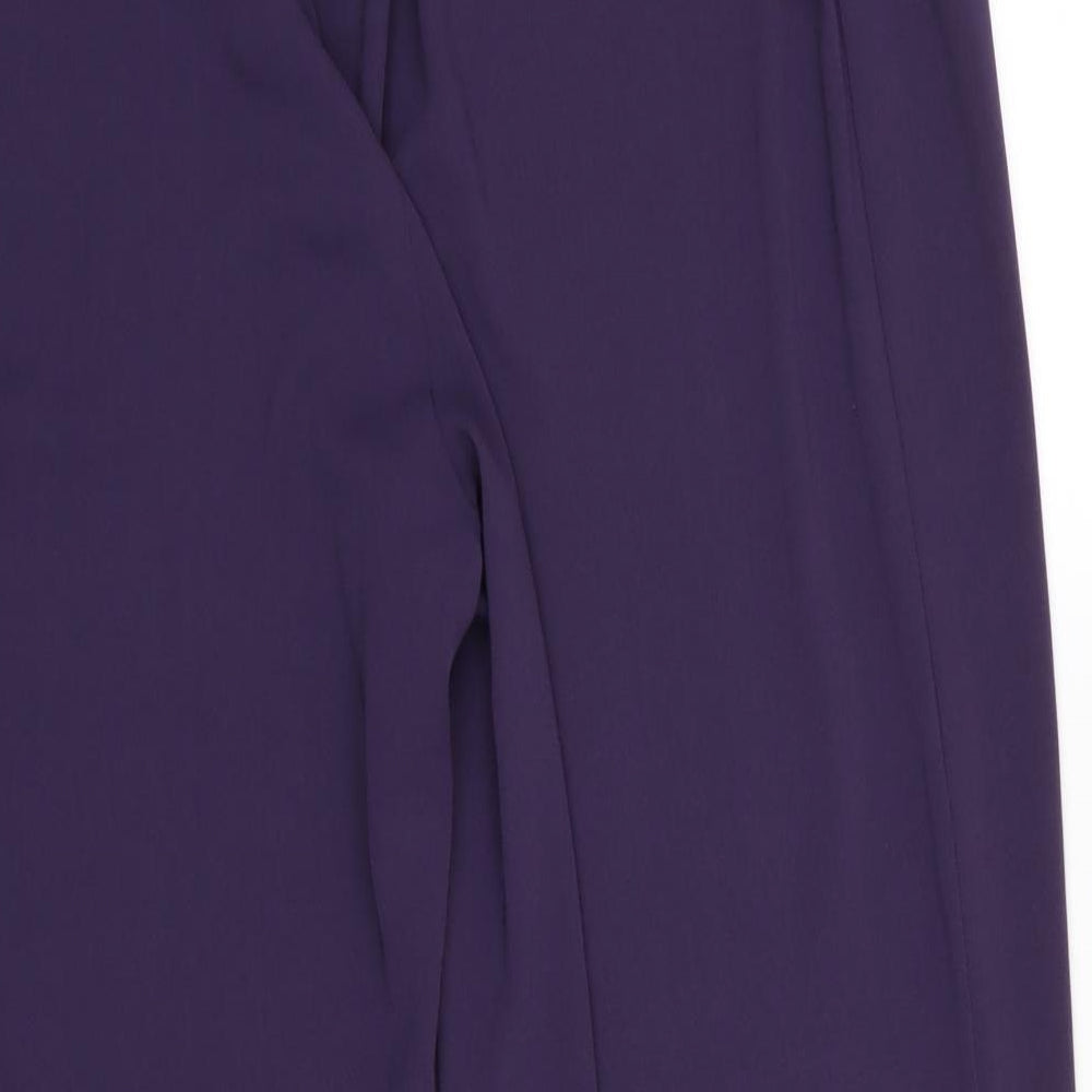 Evans Womens Purple  Chiffon Trousers  Size 22 L28 in