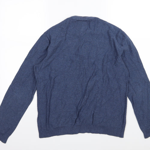 Thread Bare Mens Blue  Knit Pullover Jumper Size L