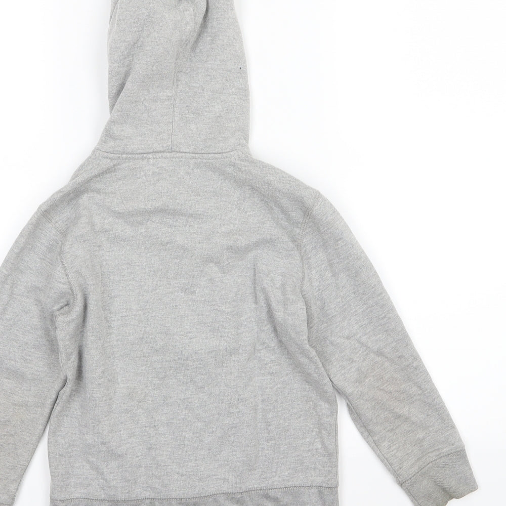 Gap Boys Grey  Jersey Full Zip Hoodie Size 5 Years