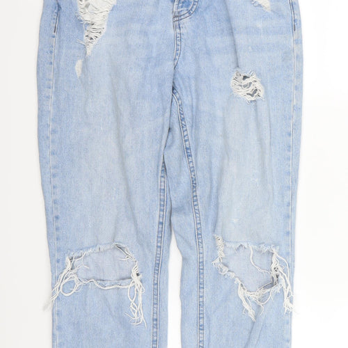 FB sister Womens Blue  Denim Tapered Jeans Size S L26 in - Girlfriend Fit