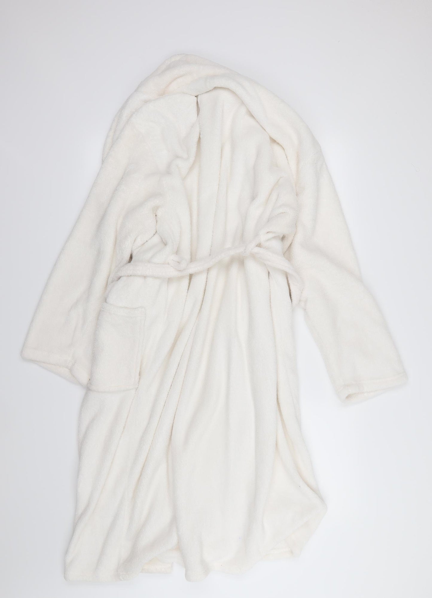 Secret Possesions Womens White  Fleece  Gown Size 16