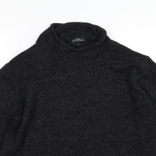 NEXT Mens Black  Knit Pullover Jumper Size L