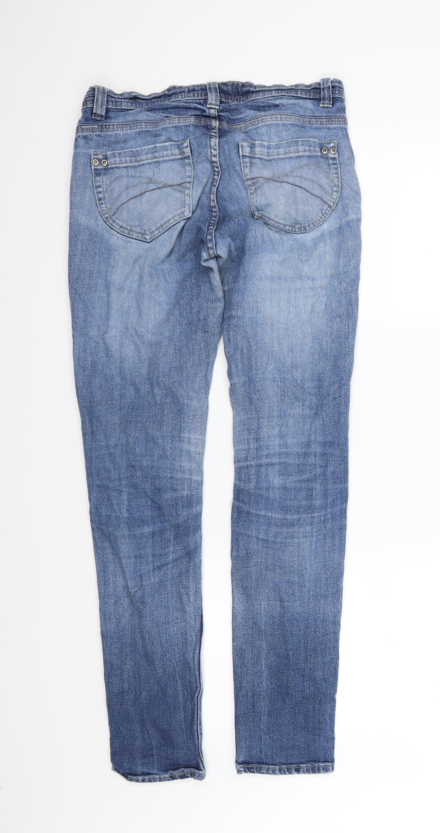 House of Denim Womens Blue  Denim Skinny Jeans Size 10 L31 in