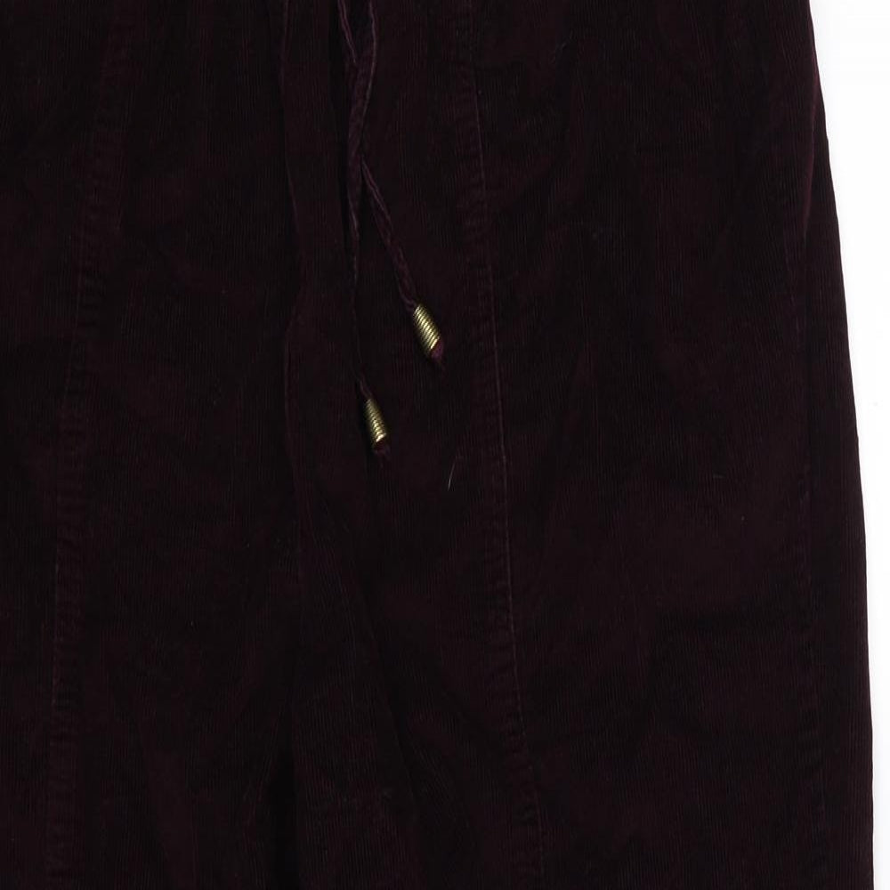 EWM Womens Purple  Corduroy Trousers  Size 18 L27 in - Burgundy