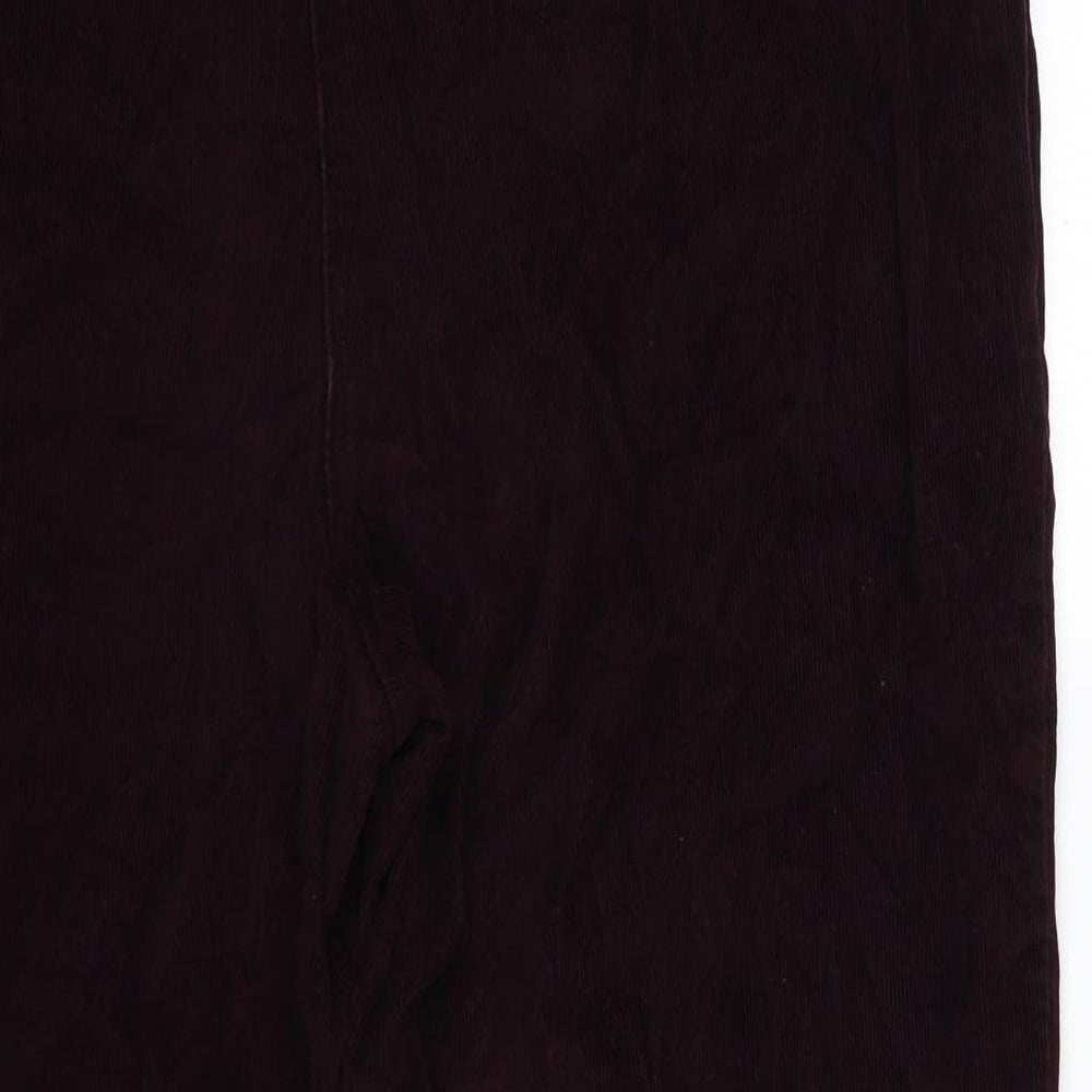 EWM Womens Purple  Corduroy Trousers  Size 18 L27 in - Burgundy