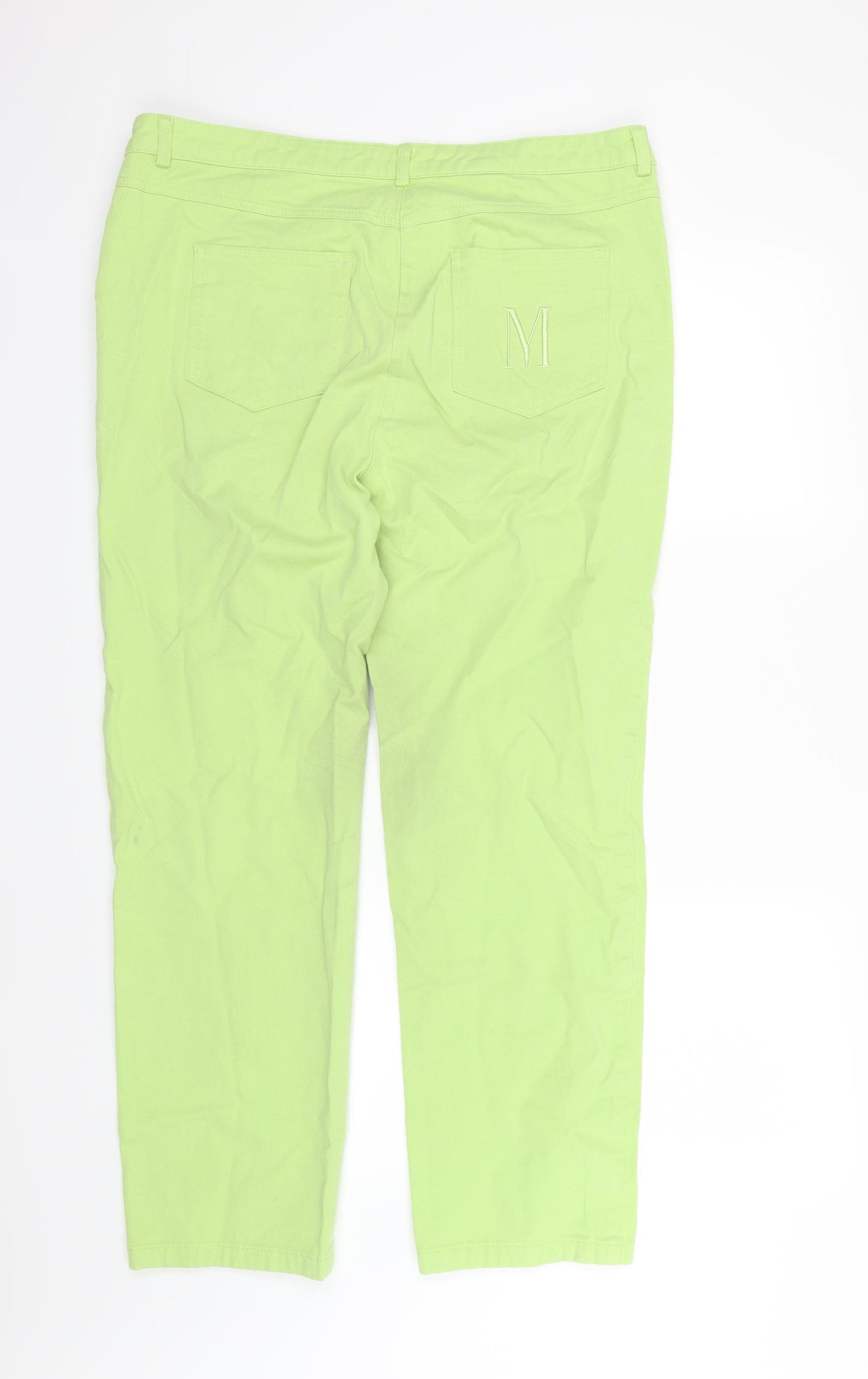 Madeline Jeans Womens Green  Denim Straight Jeans Size 20 L30 in
