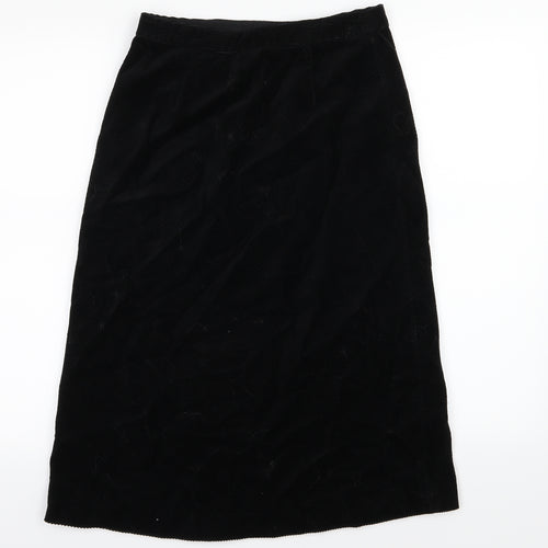 Gap Womens Black  Corduroy A-Line Skirt Size 26 in