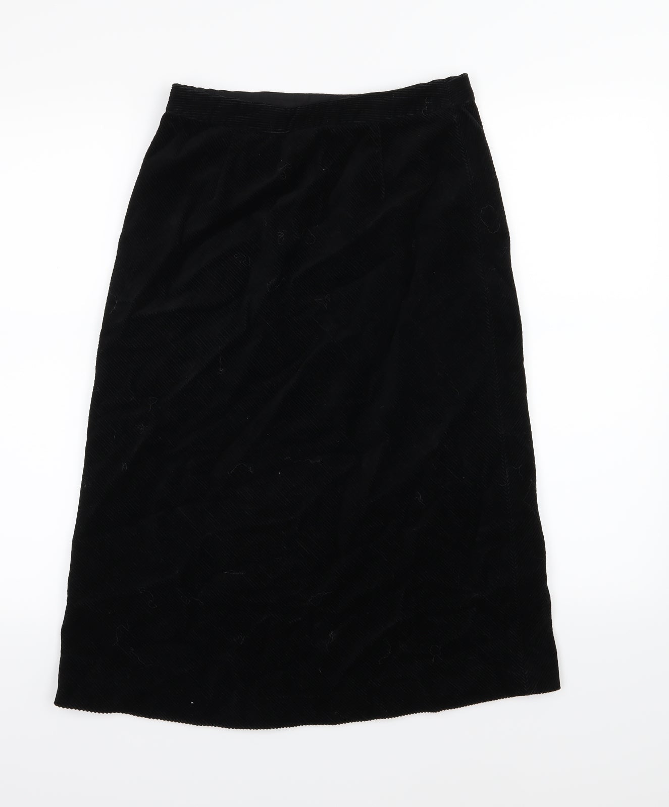 Gap Womens Black  Corduroy A-Line Skirt Size 26 in