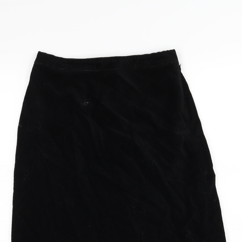 Gap Womens Black  Corduroy A-Line Skirt Size 26 in