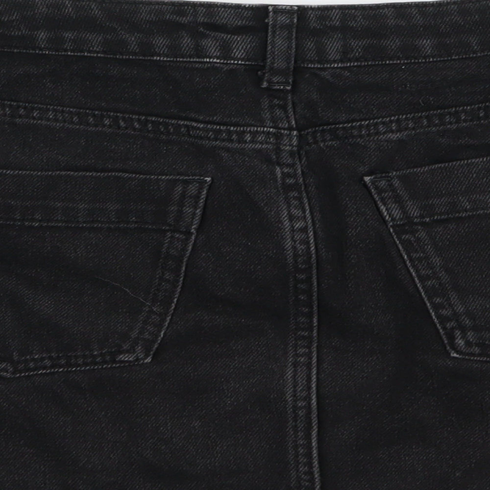 BDG Womens Black  Denim A-Line Skirt Size S