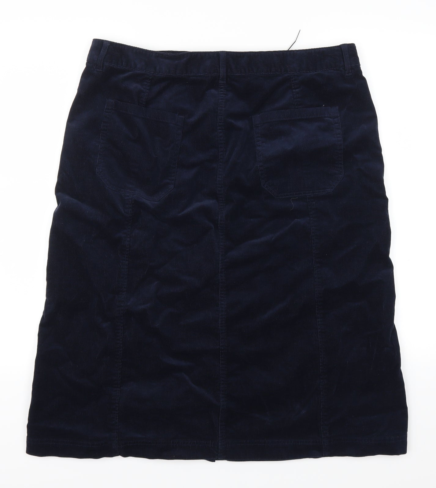 Per Una Womens Blue  Corduroy A-Line Skirt Size 18