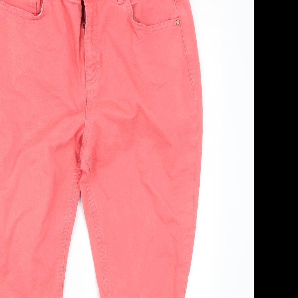 Boden Womens Pink  Denim Cropped Jeans Size 12 L23 in