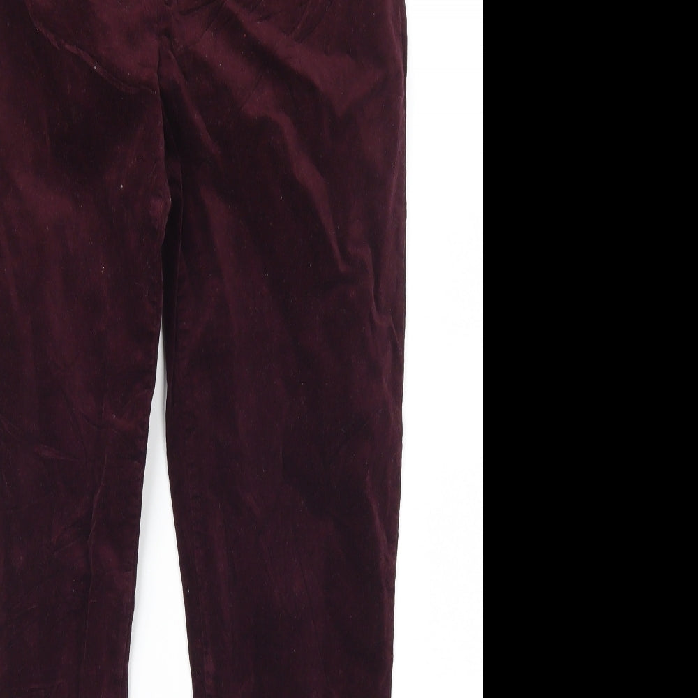 White Stuff Womens Purple   Trousers  Size 10 L27 in
