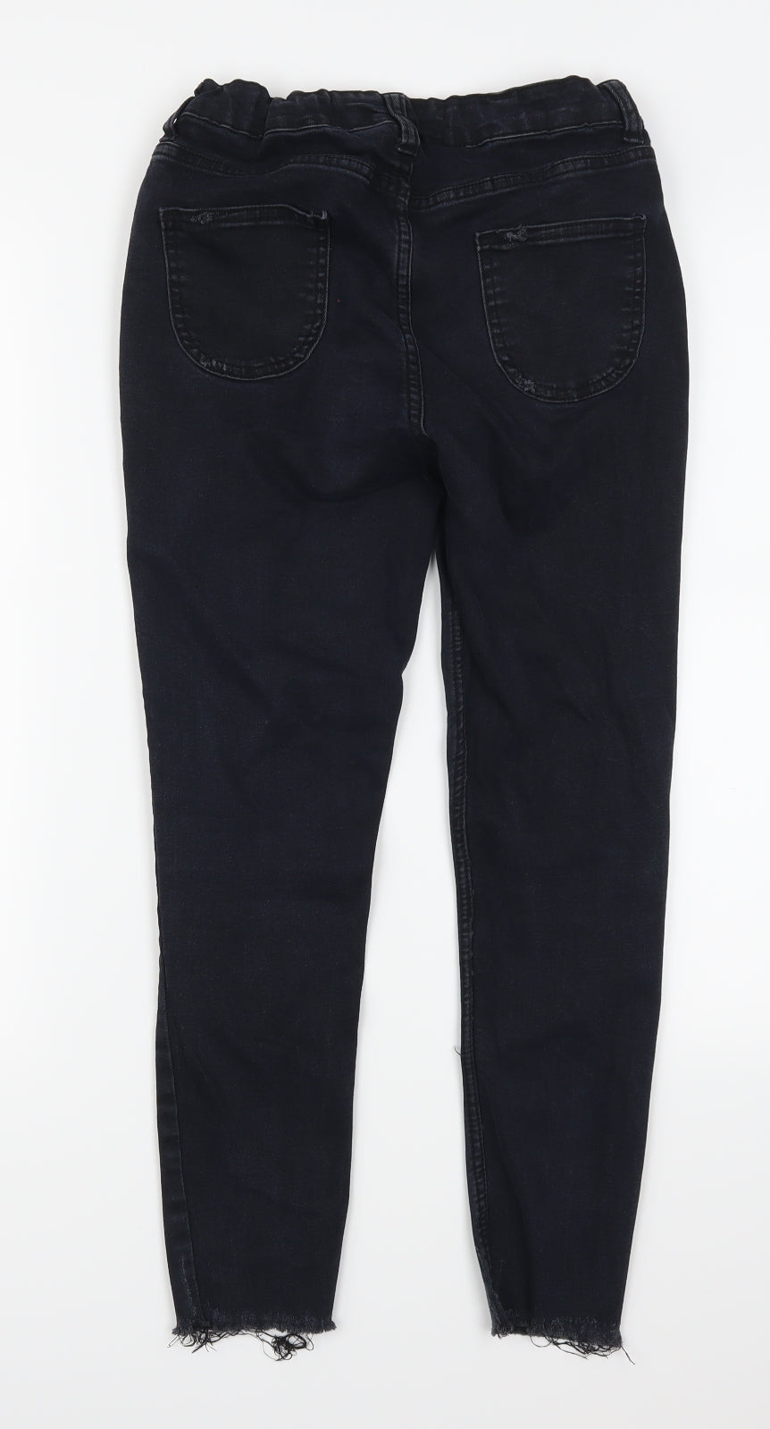 Denim Co Girls Black  Denim Skinny Jeans Size 12-13 Years - Distressed