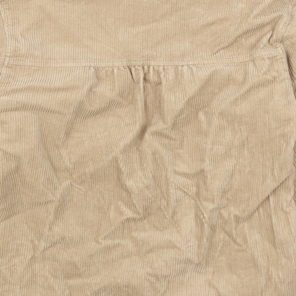 Zara Girls Beige  Corduroy Basic Casual Size 13-14 Years