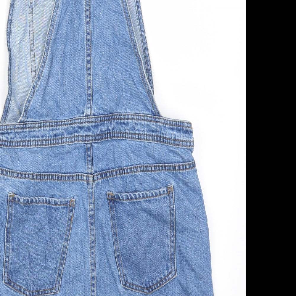 Denim Co Womens Blue  Denim Pinafore/Dungaree Dress  Size 10