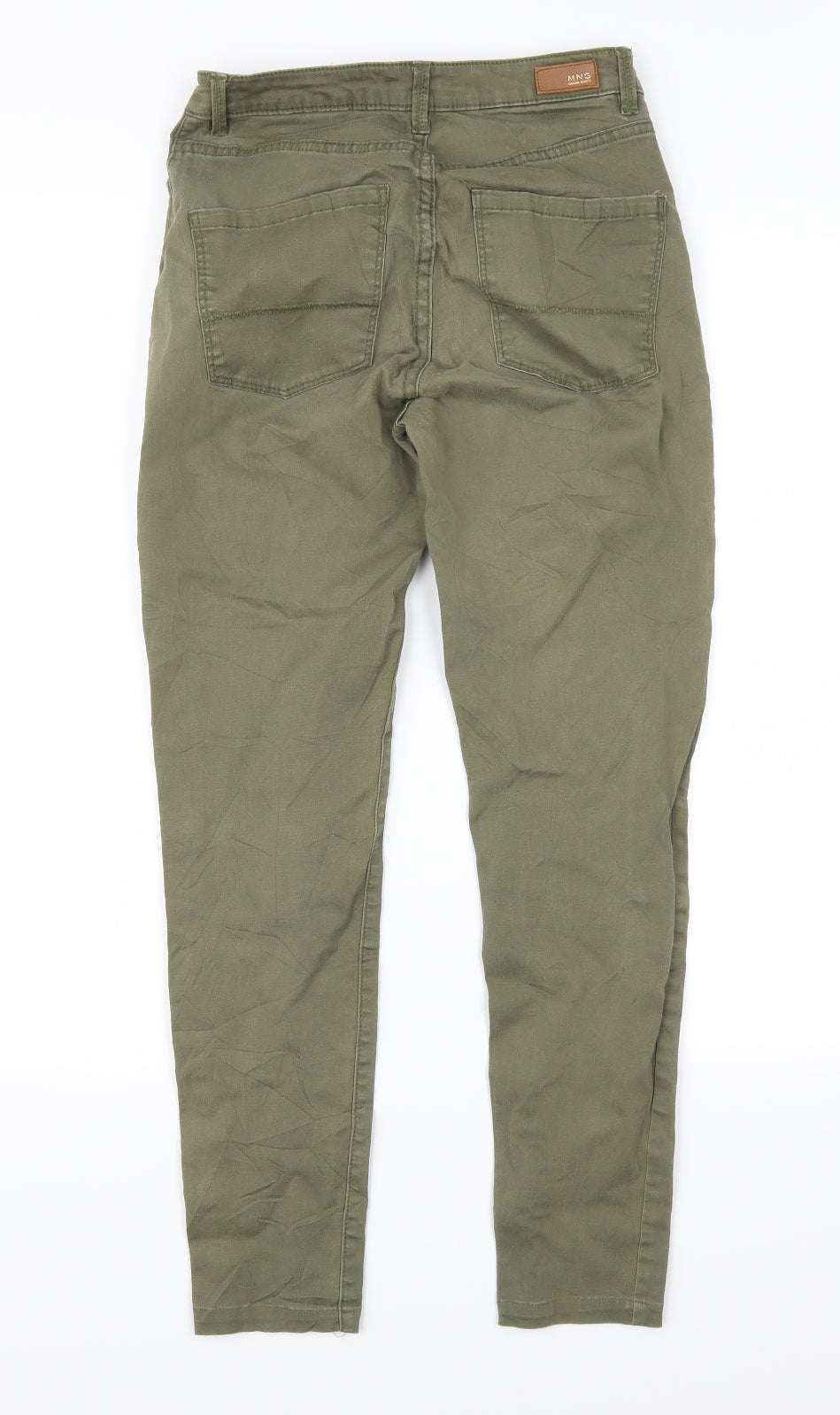 Mango Womens Green   Chino Trousers Size 8 L26 in