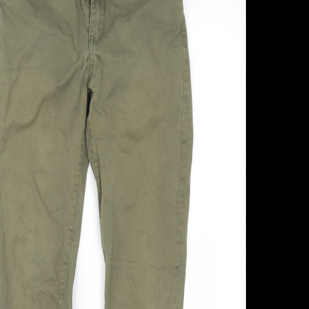 Mango Womens Green   Chino Trousers Size 8 L26 in