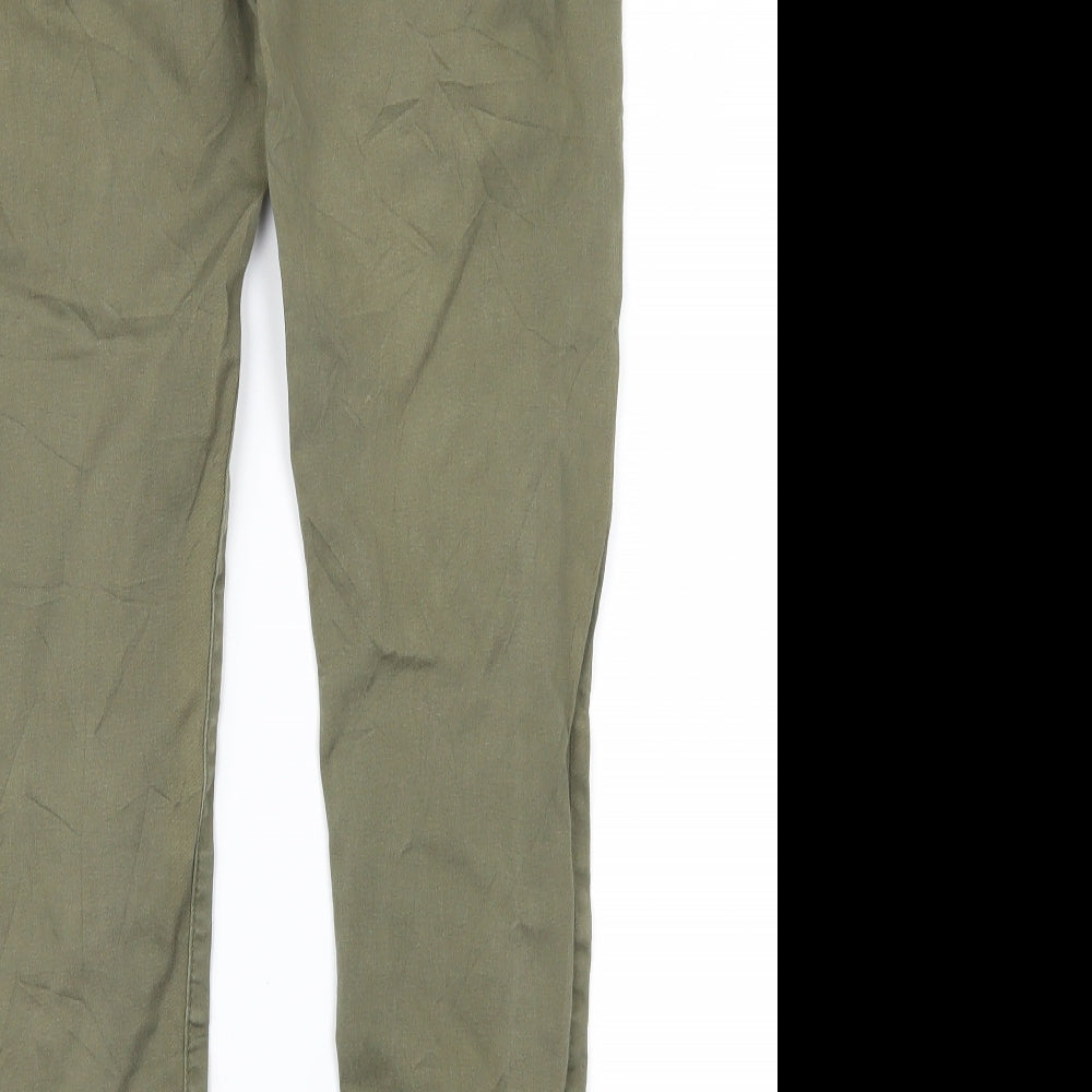 Mango Womens Green   Chino Trousers Size 8 L26 in