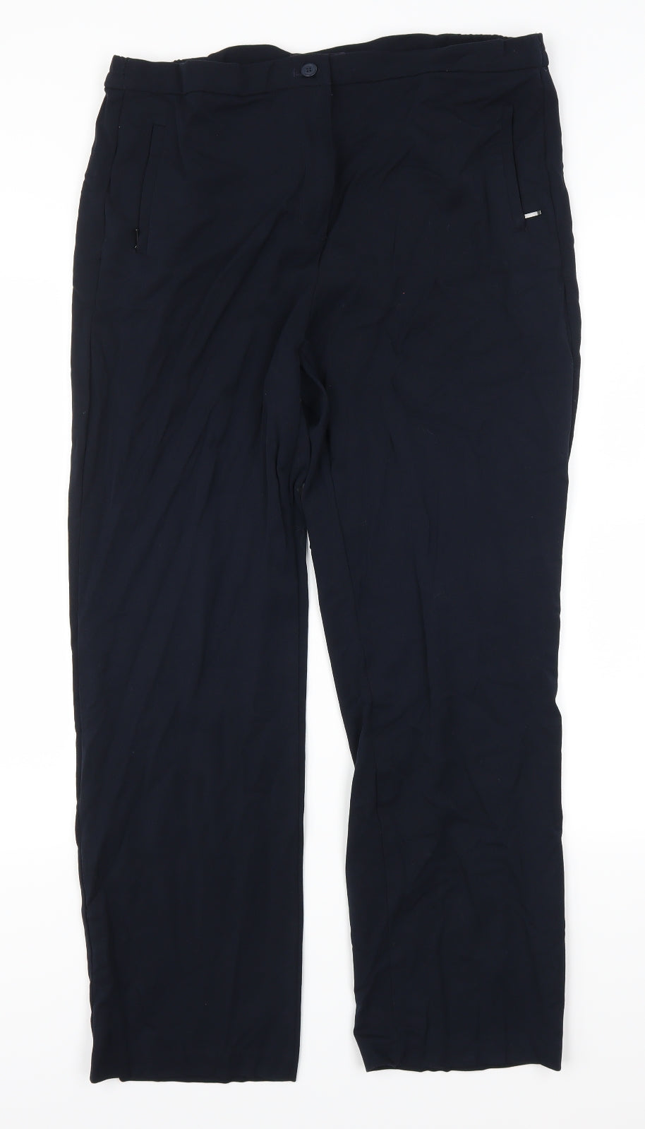 Marks and Spencer Womens Blue   Trousers  Size 14 L29 in