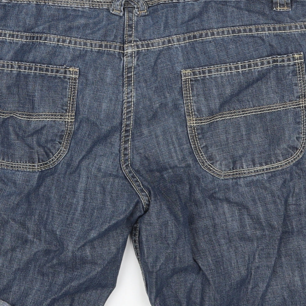 Cherokee Womens Blue  Denim Mom Shorts Size 10
