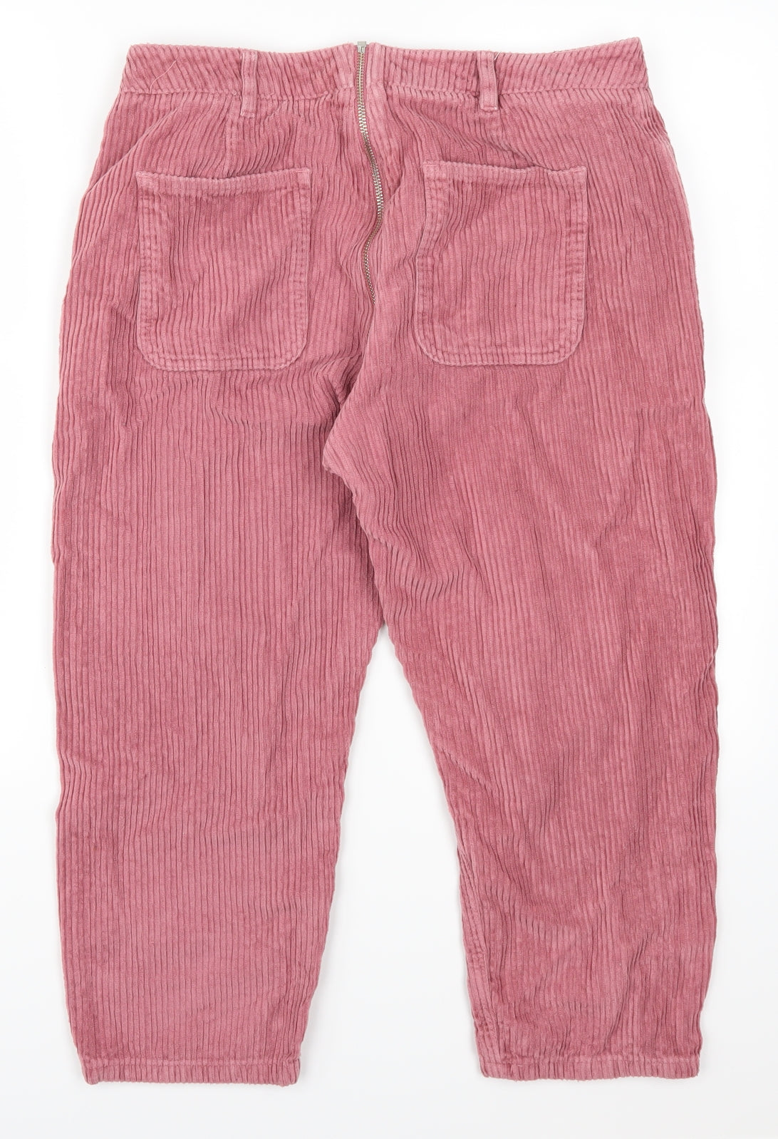 ASOS Womens Pink  Canvas Cropped Trousers Size 32 L21 in