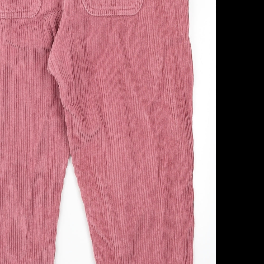 ASOS Womens Pink  Canvas Cropped Trousers Size 32 L21 in