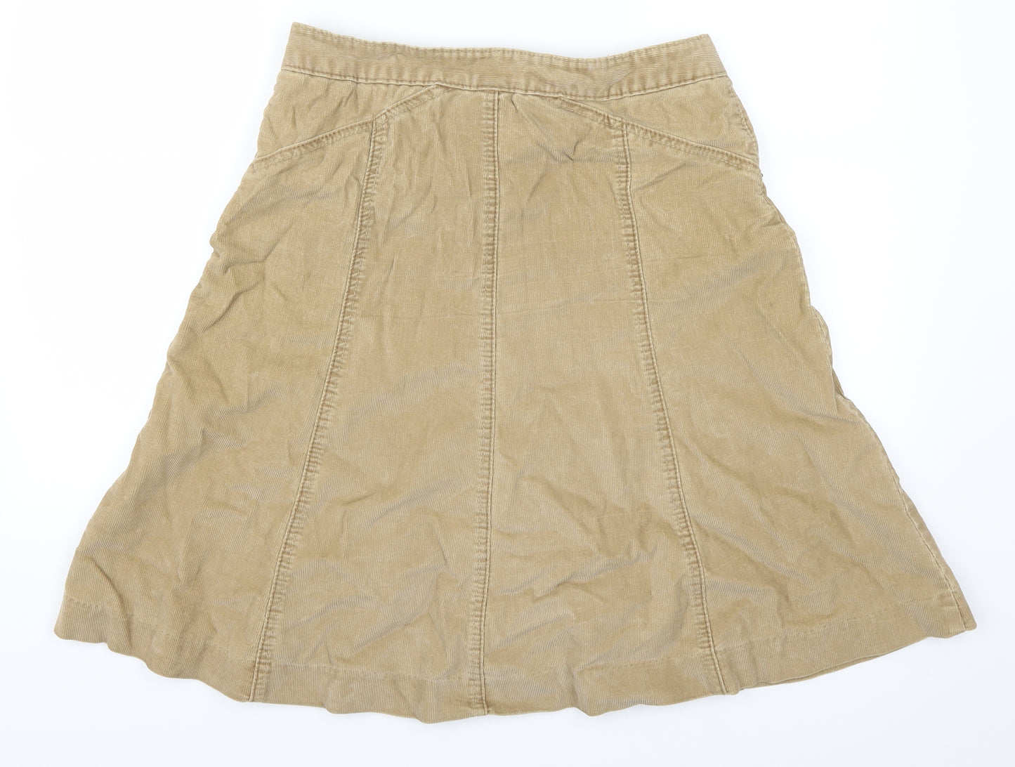 Gap Womens Beige  Corduroy A-Line Skirt Size 8