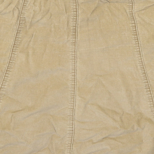 Gap Womens Beige  Corduroy A-Line Skirt Size 8