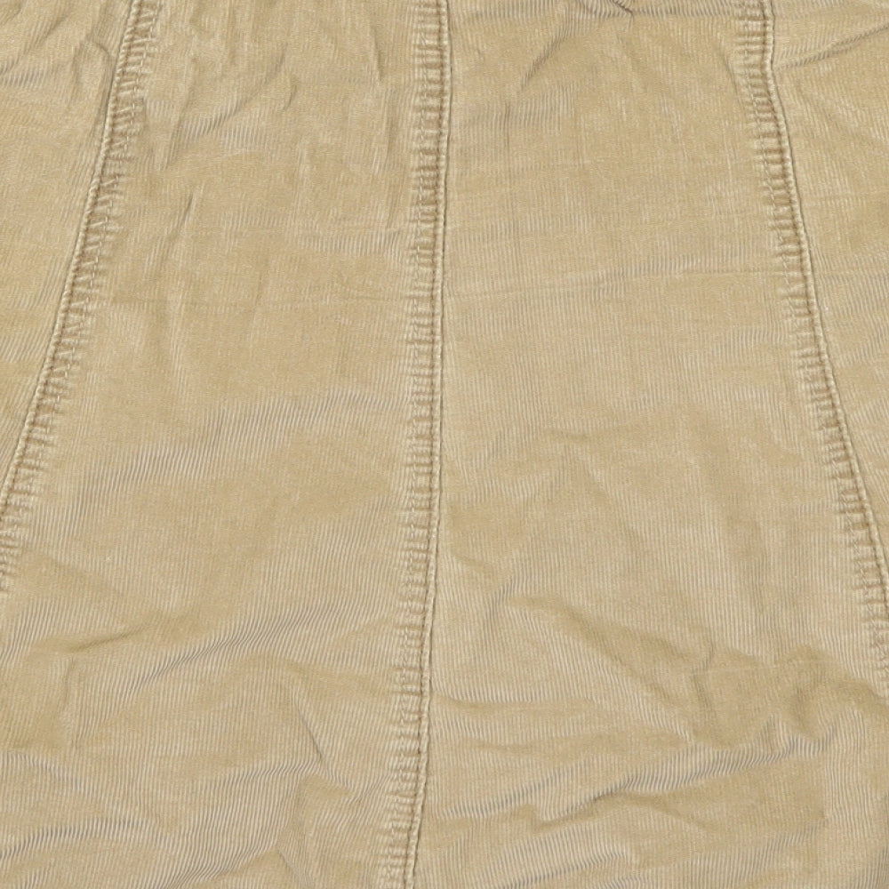 Gap Womens Beige  Corduroy A-Line Skirt Size 8