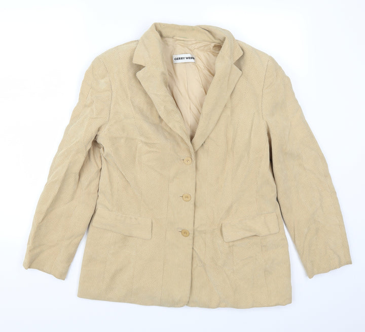 Gerry Weber Womens Beige Jacket Suit Jacket Size 38