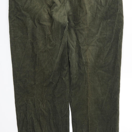 Edlow Mens Green  Corduroy Trousers  Size 39 L32 in