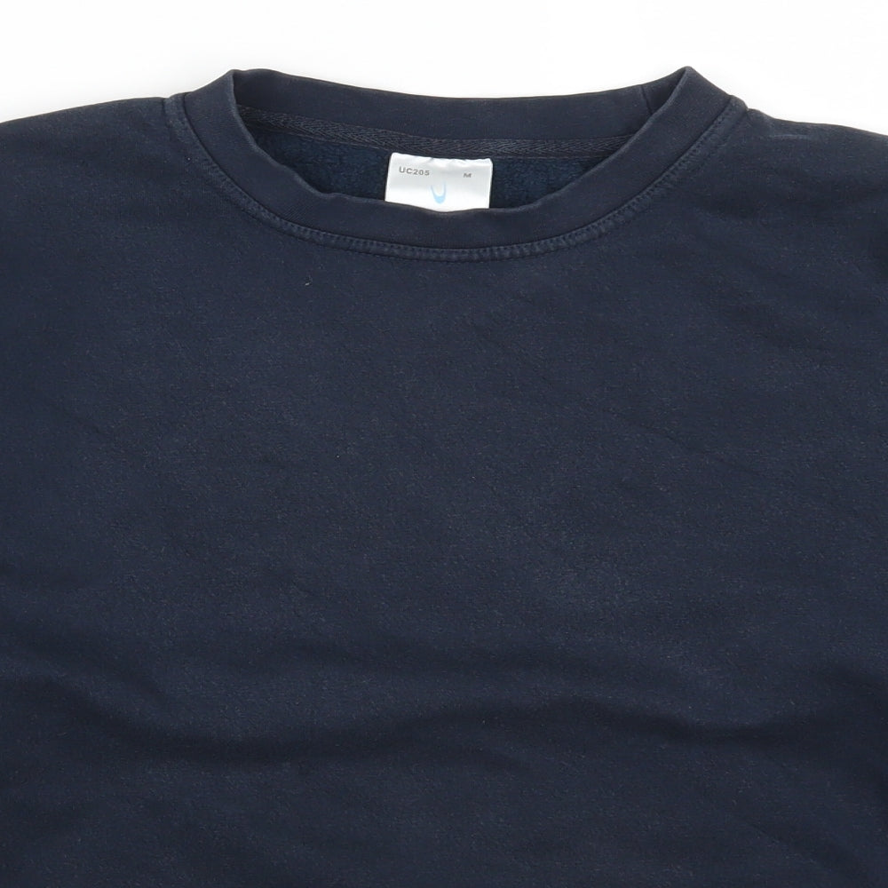Uneek Mens Blue   Pullover Sweatshirt Size M