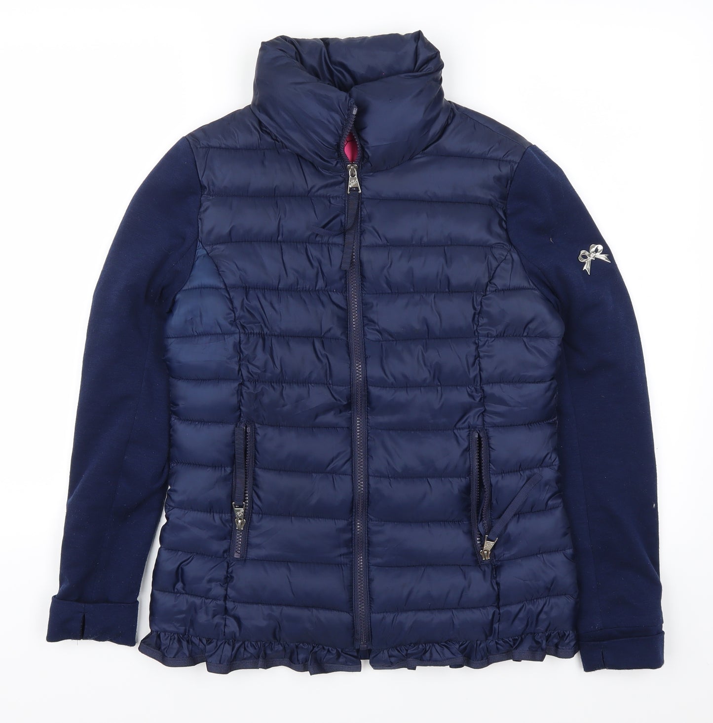 Betsey Johnson Womens Blue   Quilted Coat Size XS