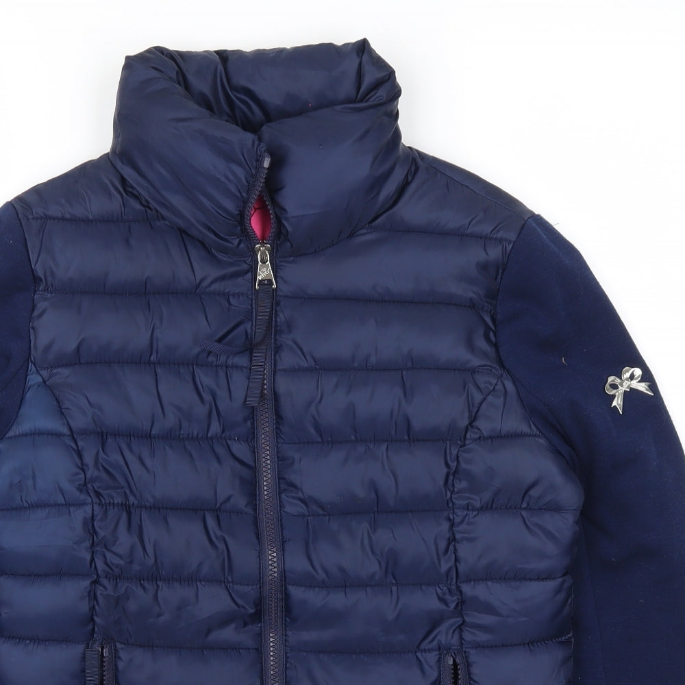 Betsey Johnson Womens Blue   Quilted Coat Size XS