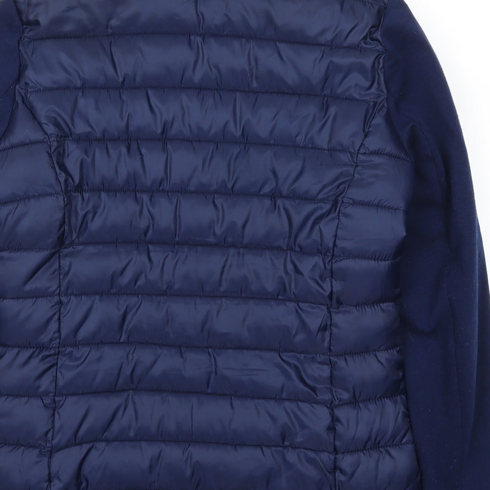 Betsey Johnson Womens Blue   Quilted Coat Size XS