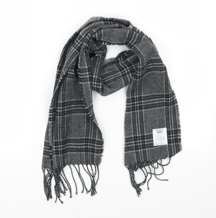 Threads Womens Grey Check Scarf