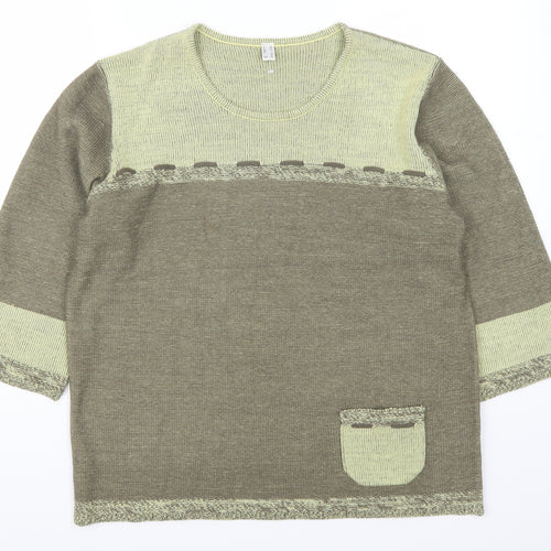 Preworn Womens Green   Pullover Jumper Size 18