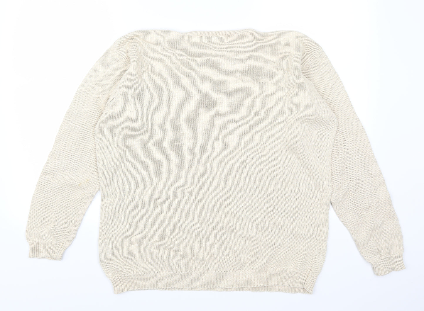 EWM Womens Beige   Pullover Jumper Size 14