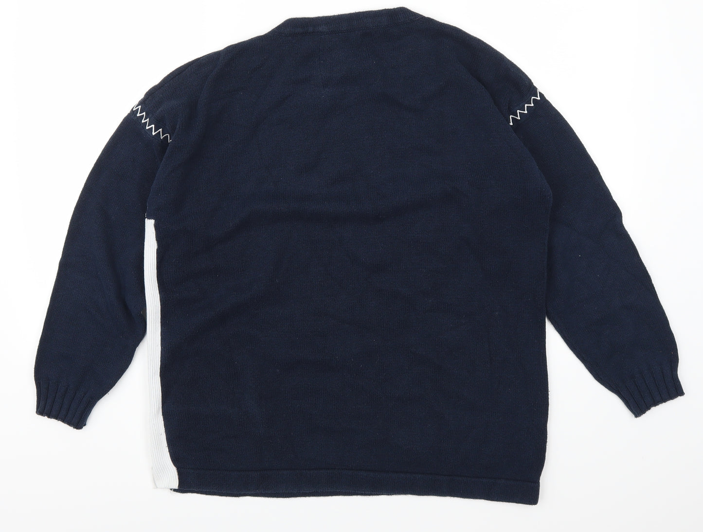 Preworn Womens Blue   Pullover Jumper Size 16  - Abstract