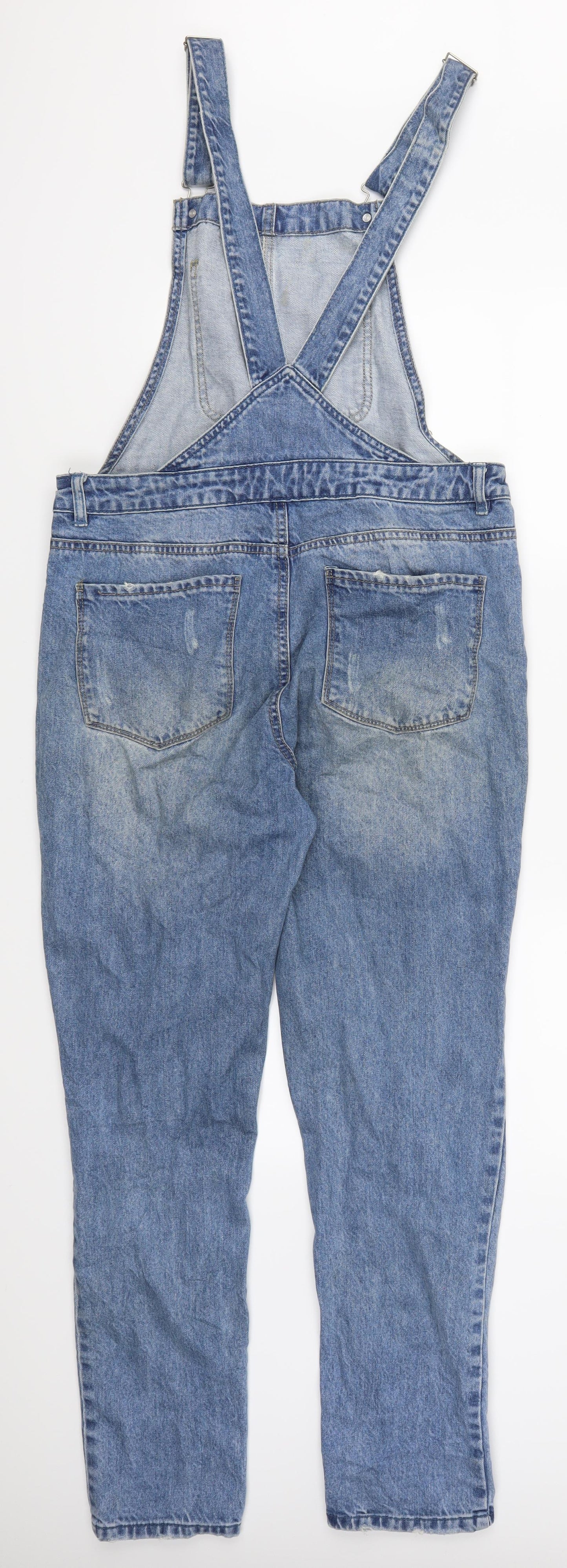 Denim Co Womens Blue  Denim Dungaree One-Piece Size 10 L28 in
