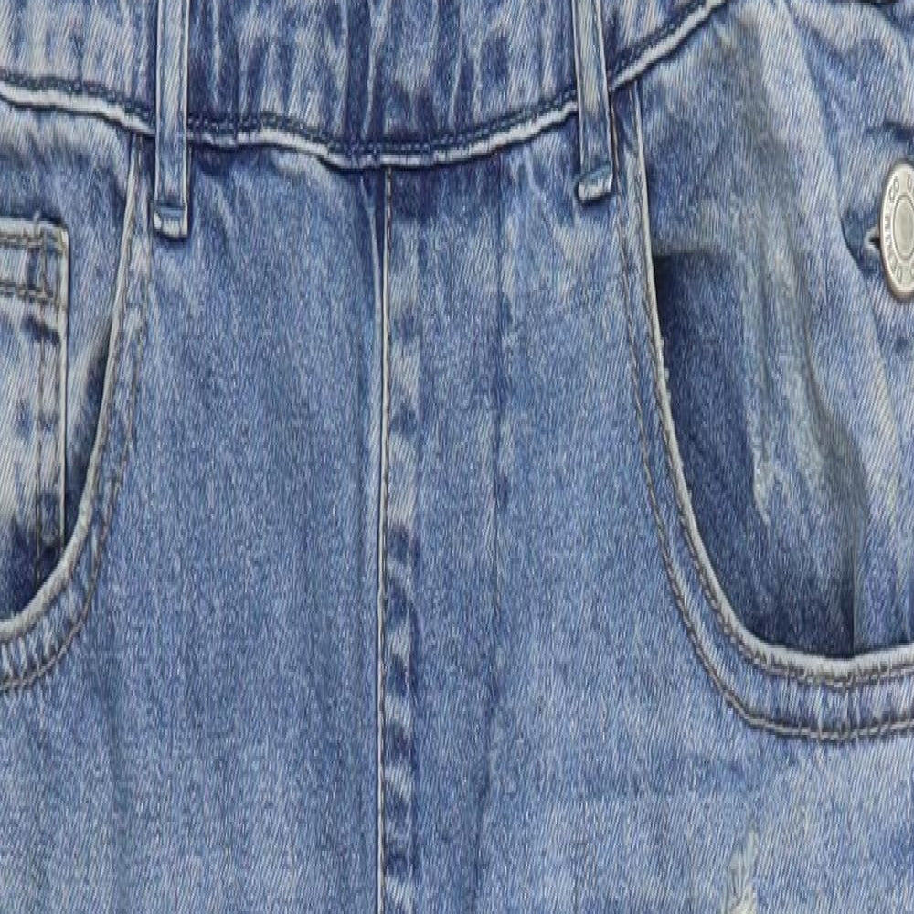Denim Co Womens Blue  Denim Dungaree One-Piece Size 10 L28 in