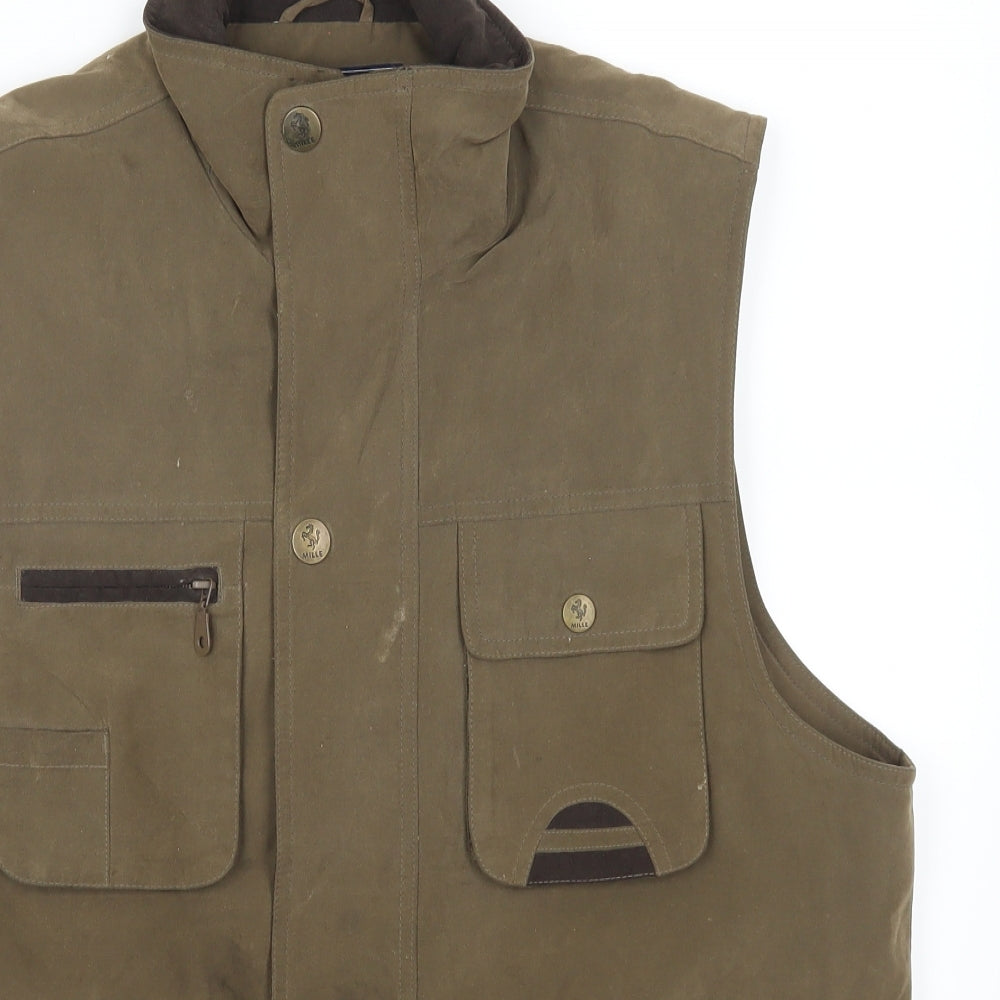 Morde Mille Mens Brown   Gilet Coat Size M