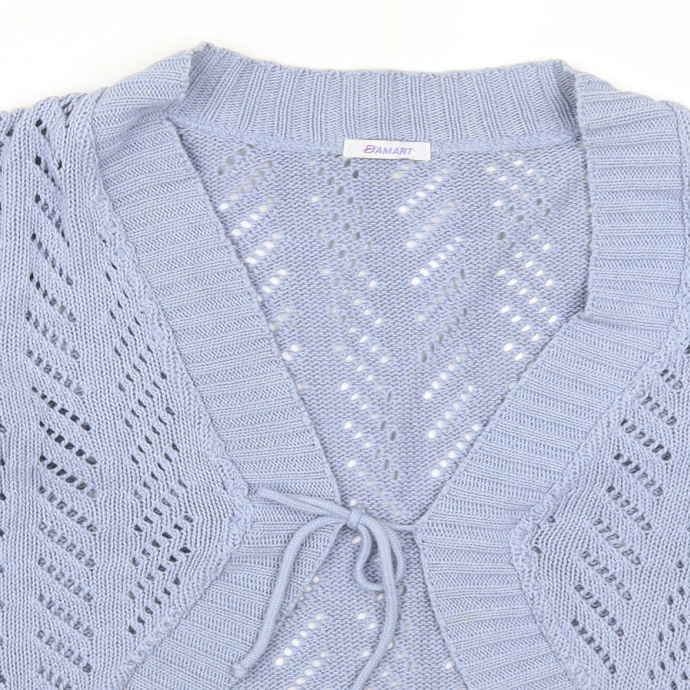 Damart Womens Blue   Cardigan Jumper Size 18