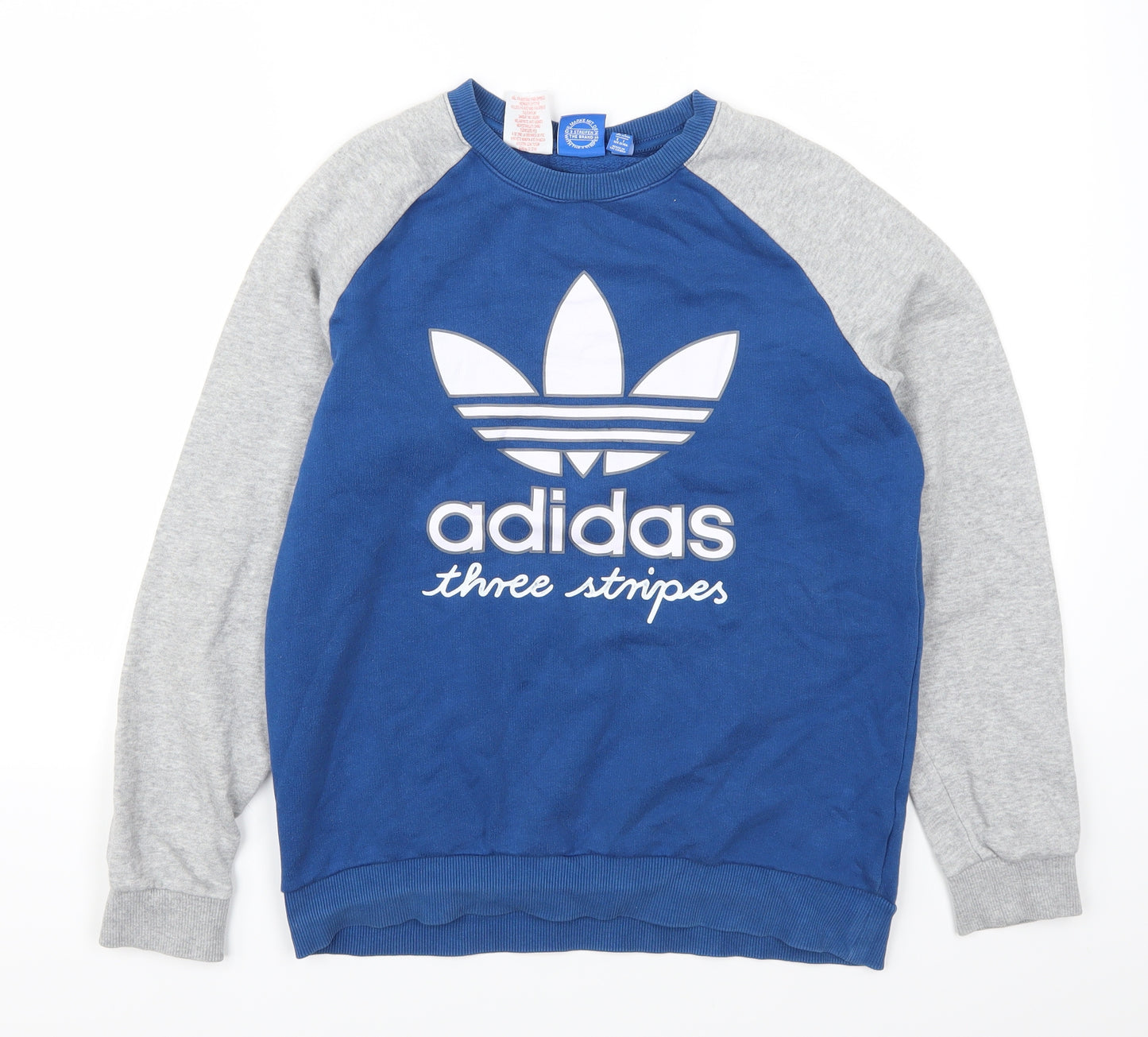 adidas Boys Blue   Pullover Sweatshirt Size 13-14 Years