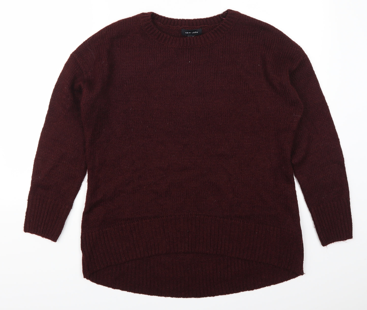 New Look Womens Red   Pullover Jumper Size M