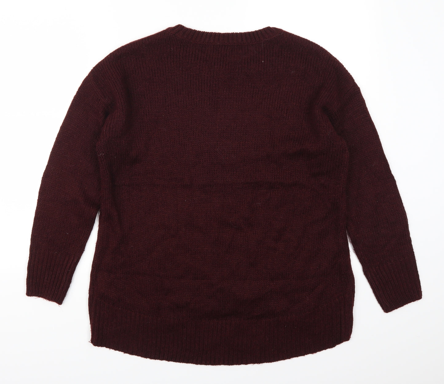 New Look Womens Red   Pullover Jumper Size M