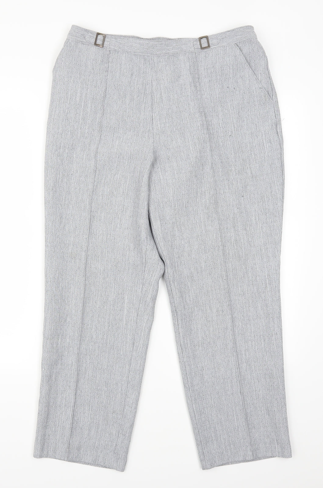 Marks and Spencer Womens Grey   Trousers  Size 14 L25 in