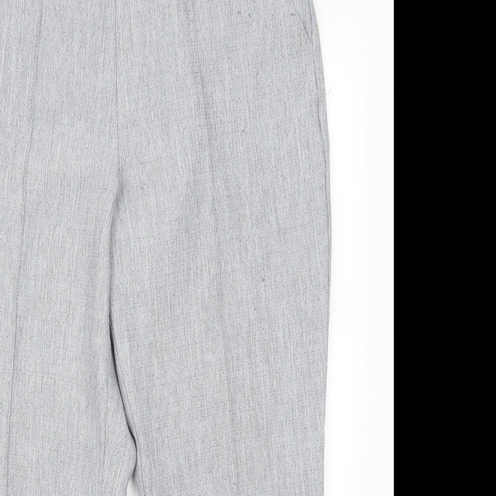Marks and Spencer Womens Grey   Trousers  Size 14 L25 in
